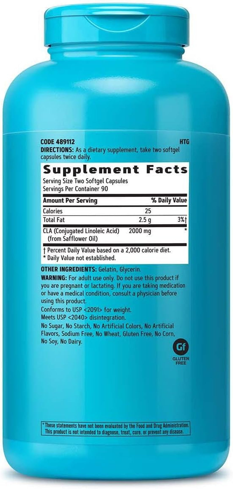 Total Lean CLA | Improve Body Composition & Lean Muscle Tone, Fuels Fat Metabolism & Energy without Stimulants | Gluten Free | 180 Softgels